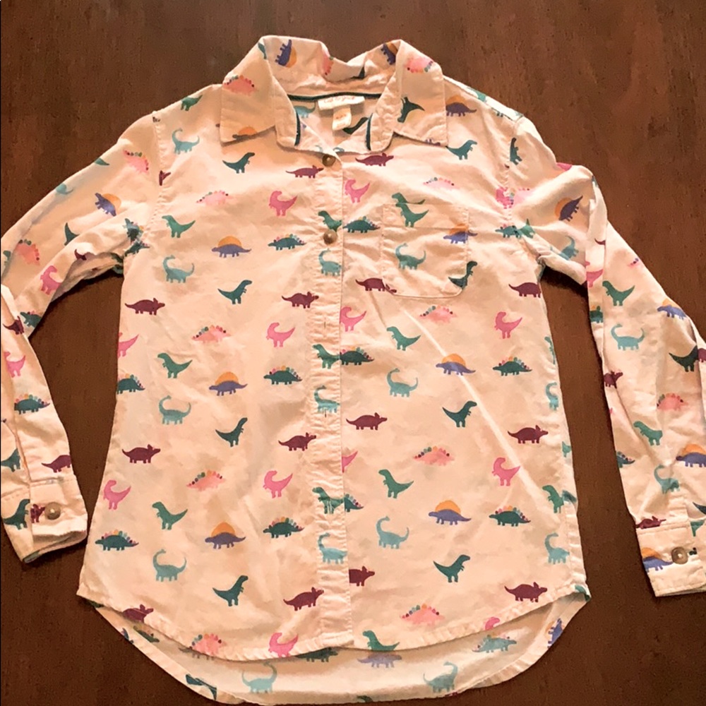 Dino button up